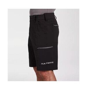 Men's Huk Next Level Below the Knee Shorts Black Medium